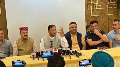 Photo of स्थान: होटल शिवाना हिल्स, चंबाघाट, सोलन  भारतीय जनता पार्टी के राष्ट्रीय अध्यक्ष एवं केंद्रीय स्वास्थ्य मंत्री श्री जे.पी. नड्डा के हिमाचल प्रवास को लेकर प्रेस वार्ता