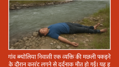 Photo of मछली पकड़ने के दौरान करंट लगने से व्यक्ति की मौत, तीन पर मामला दर्ज