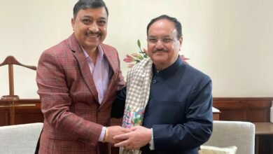 Photo of सांसद सुरेश कश्यप ने राष्ट्रीय अध्यक्ष जगत प्रकाश नड्डा जी से की शिष्टाचार भेंट, जन्मदिवस पर दी शुभकामनाएँ