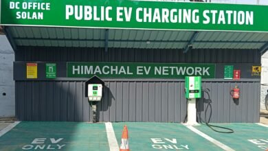 Photo of मिनी सेक्रेट्रिएट सोलन कॉम्प्लेक्स में 2 EV चार्जिंग प्वाइंट स्थापित, इलेक्ट्रिक वाहन मालिकों को बड़ी राहत