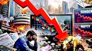 Photo of शेयर बाजार में भारी गिरावट: 22 महीने की सबसे बड़ी टूट, निवेशकों के ₹13 लाख करोड़ डूबे; सोना-चांदी भी सस्ते