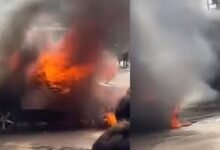 Photo of बद्दी में खौफनाक हादसा: बिजली के खंभे से निकली चिंगारी, दो कारें जलकर राख