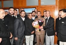 Photo of ठियोग बार एसोसिएशन के प्रतिनिधिमंडल ने CM से की मुलाकात, मांगों पर सहानुभूतिपूर्वक विचार का आश्वासन