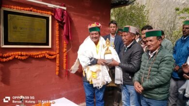 Photo of राजस्व मंत्री ने पूह उपमंडल की ग्राम पंचायत स्पीलो में किये 2 करोड़ से अधिक के उदघाटन