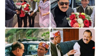 Photo of सोलन में केंद्रीय मंत्री जितेंद्र सिंह का भव्य स्वागत, तरसेम भारती के नेतृत्व में उमड़ा जनसैलाब