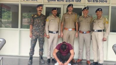 Photo of दाड़लाघाट पुलिस का नशा तस्करों पर शिकंजा, 971 ग्राम चरस सहित आरोपी गिरफ्तार