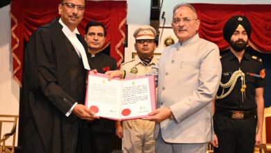 Photo of हिमाचल हाईकोर्ट को मिले तीन नए न्यायिक अधिकारी, चिराग भानु सिंह ने न्यायाधीश और भूपेश शर्मा व योगेश जसवाल ने अतिरिक्त न्यायाधीश पद की शपथ ली