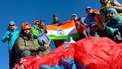 Photo of लाहौल की 6048 मीटर ऊंची अज्ञात चोटी पर पहली बार फहरा तिरंगा